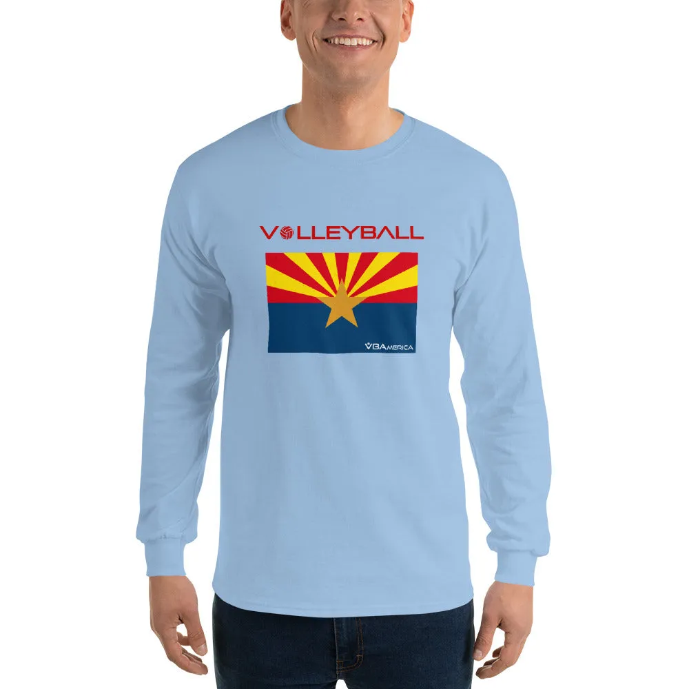 VBAmerica Men’s Long Sleeve AZ Volleyballn T-Shirt