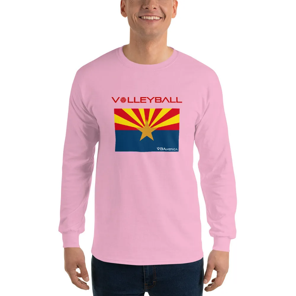 VBAmerica Men’s Long Sleeve AZ Volleyballn T-Shirt