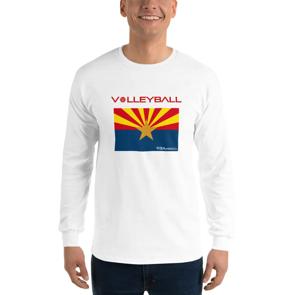 VBAmerica Men’s Long Sleeve AZ Volleyballn T-Shirt