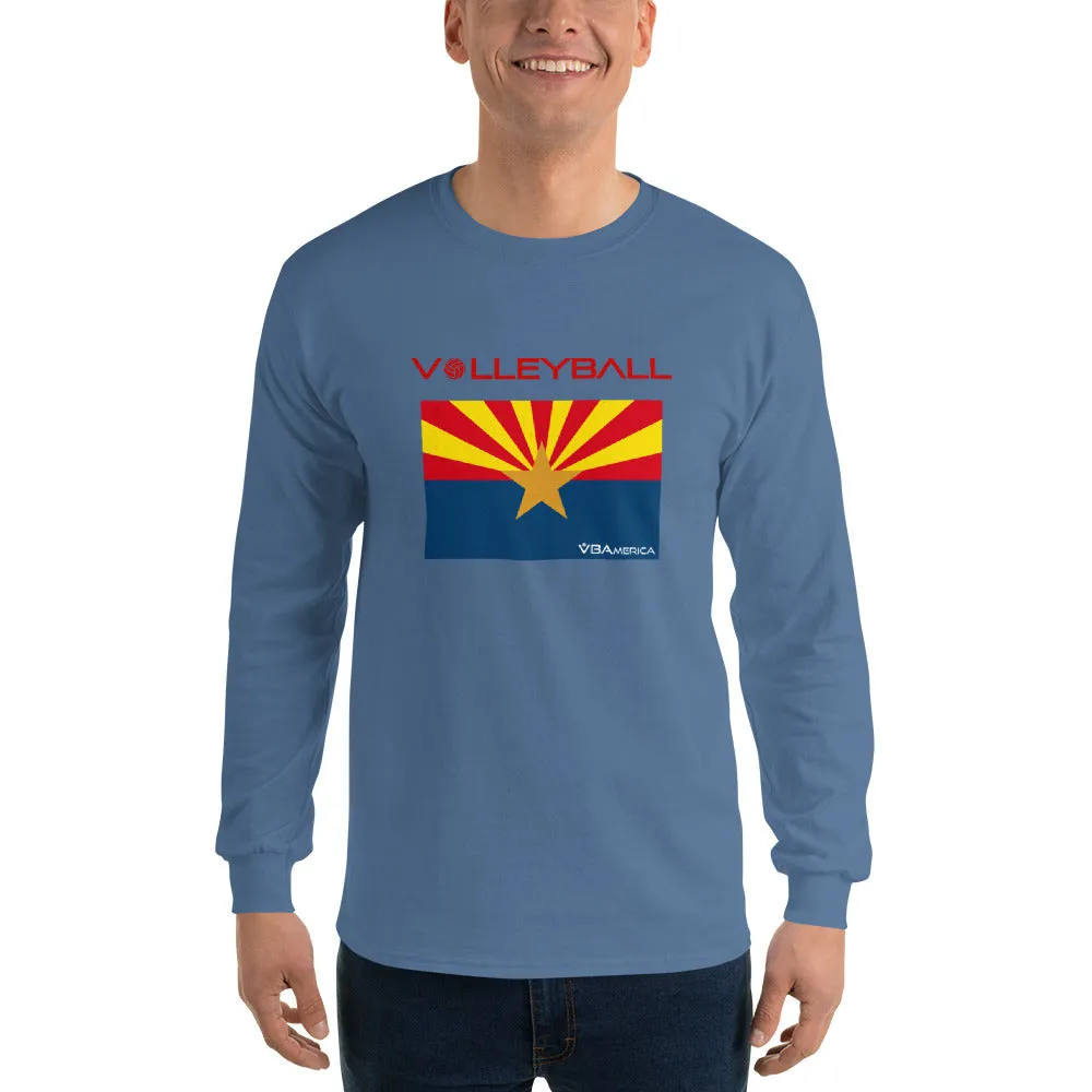 VBAmerica Men’s Long Sleeve AZ Volleyballn T-Shirt