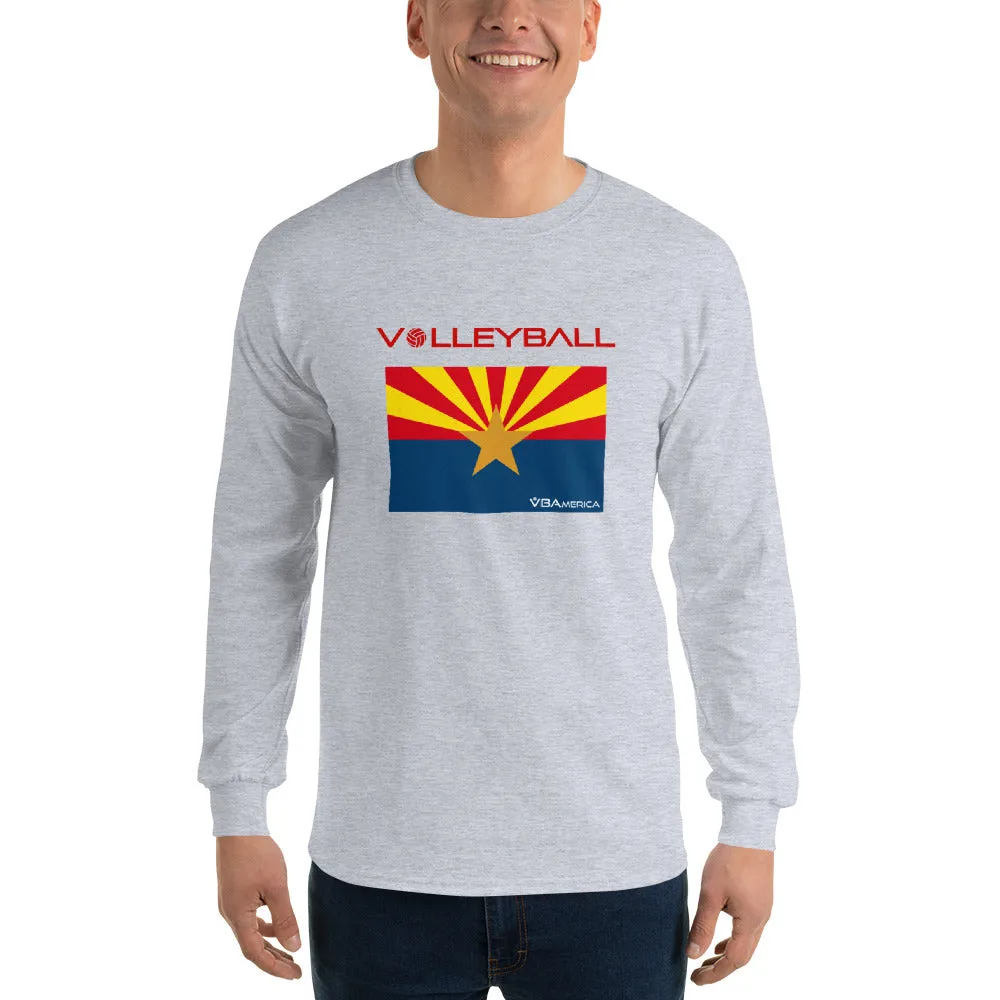 VBAmerica Men’s Long Sleeve AZ Volleyballn T-Shirt