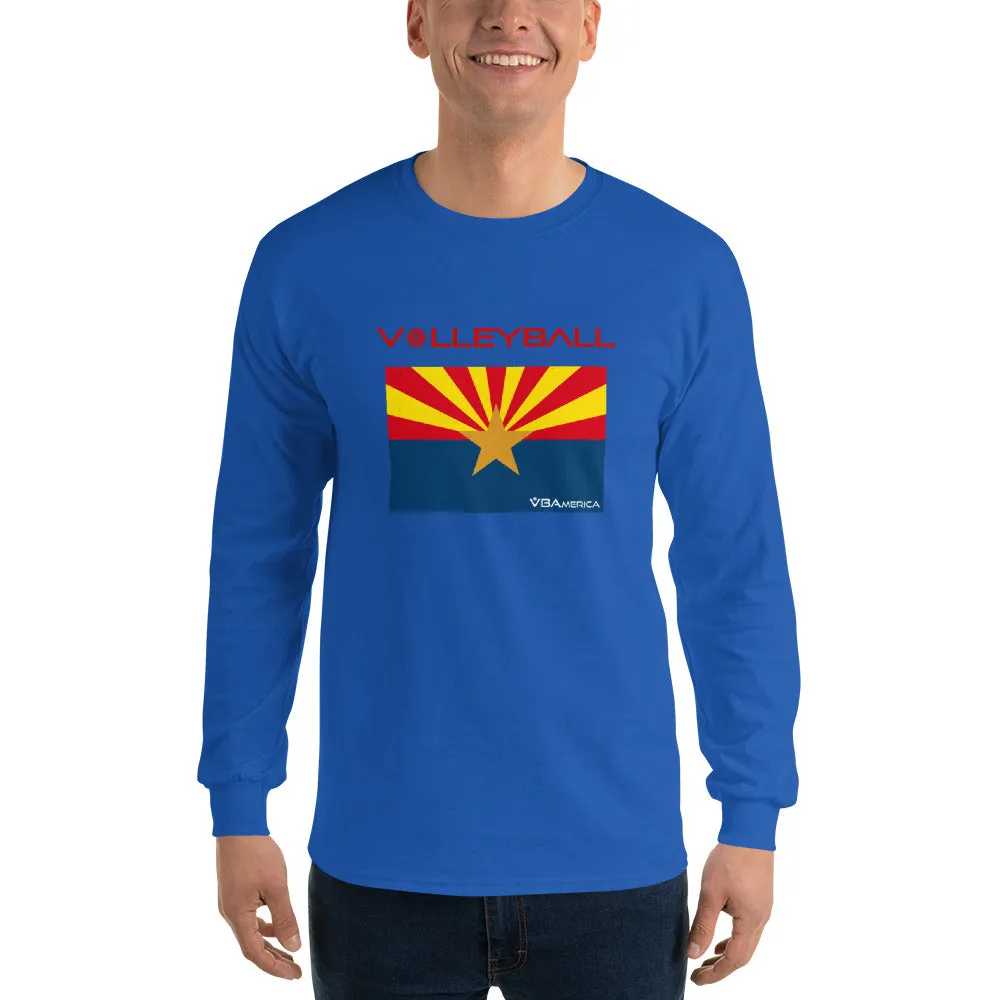 VBAmerica Men’s Long Sleeve AZ Volleyballn T-Shirt