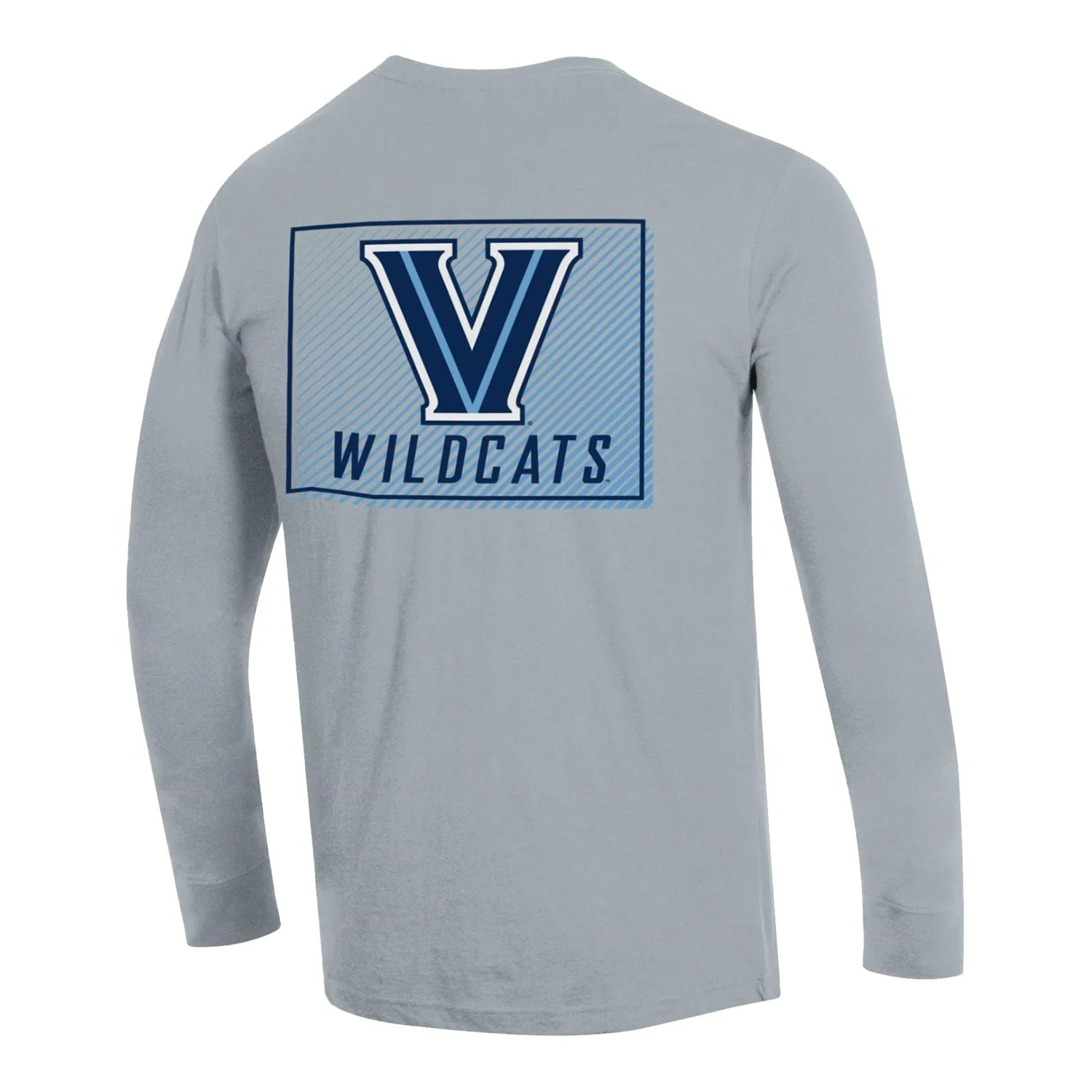 Villanova Wildcats Long Sleeve 3 Hit Print T-Shirt