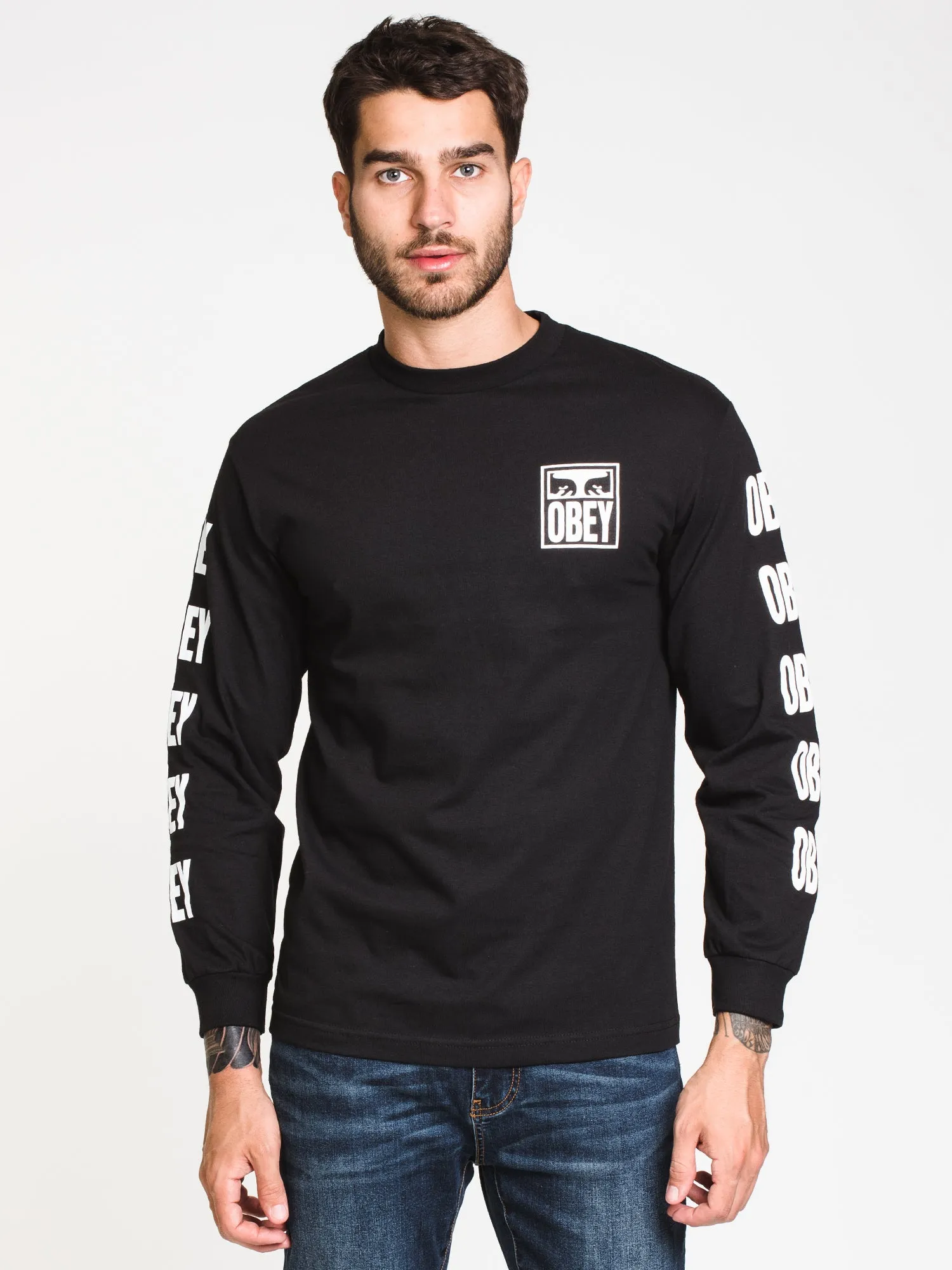 VISION OF OBEY LONG SLEEVE T-SHIRT  - CLEARANCE