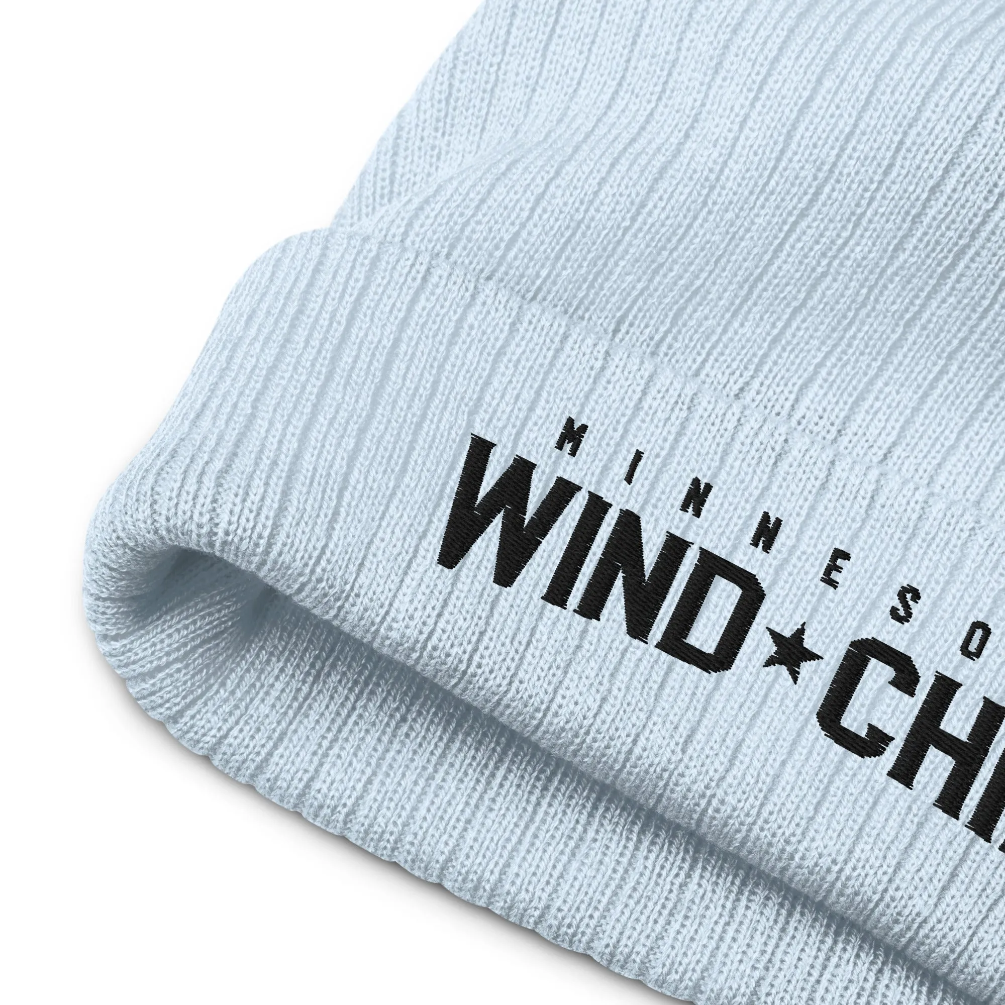 Wind Chill Wordmark Ribbed Knit Beanie