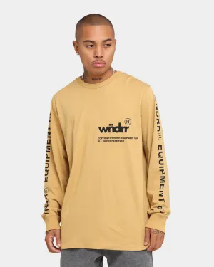 WNDRR In Line Long Sleeve T-Shirt Almond