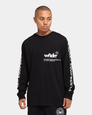 WNDRR In Line Long Sleeve T-Shirt Black