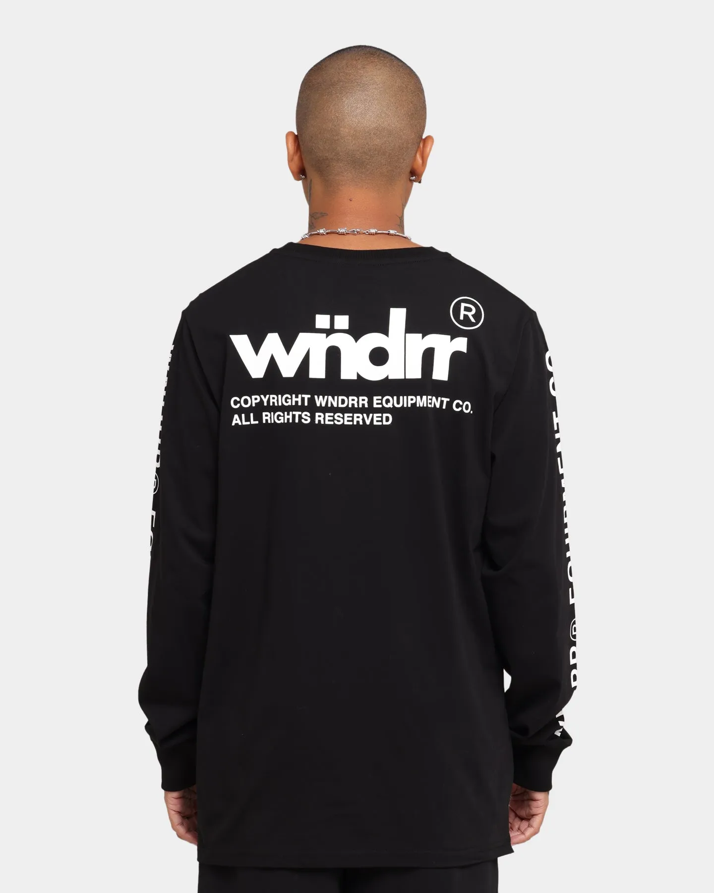 WNDRR In Line Long Sleeve T-Shirt Black