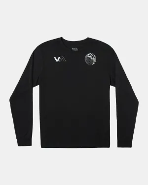 Yin Yang Balance Long Sleeve Tee - Black