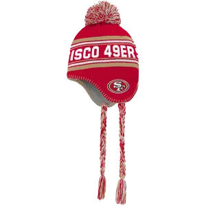 Youth 49ers Jacquard Tassel Knit with Pom - Preschool