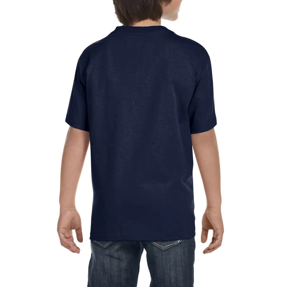 Youth Short Sleeve Crew Neck T-Shirt with Taped Neck and Shoulders