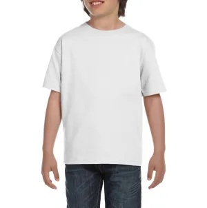 Youth Short Sleeve Crew Neck T-Shirt with Taped Neck and Shoulders